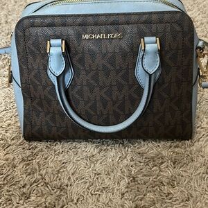 Michael Kors Satchel with light Blue accents